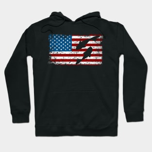 Patriotic Swimming Fish Hoodie